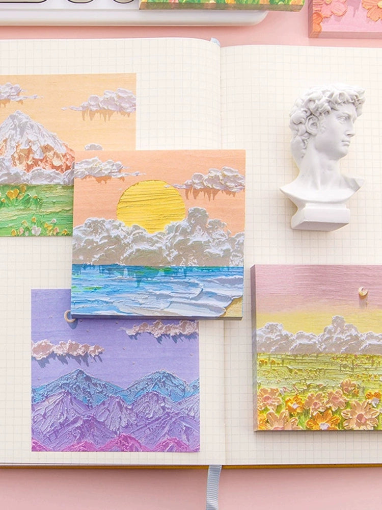 Three-Dimensional Crayon Sticky Notes