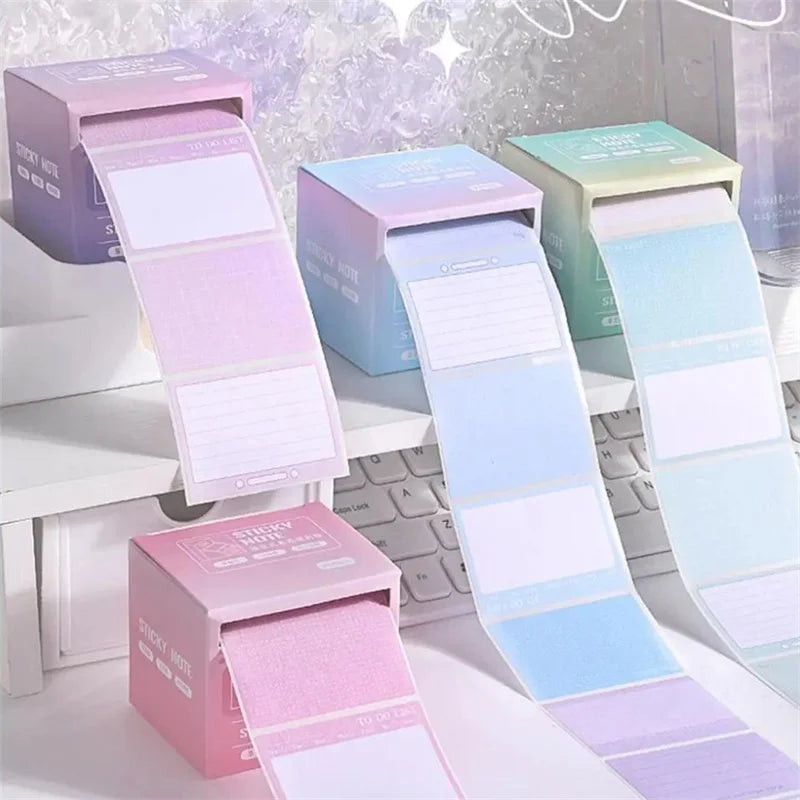 Blue Pull Out Sticky Notes Roll Tape (256 sheets)