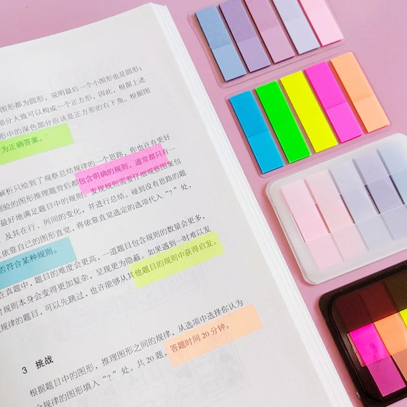 Pastel Sticky Tabs Page Markers (100 tabs)